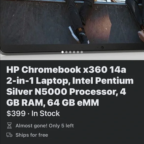 HP Chromebook x360 N5000